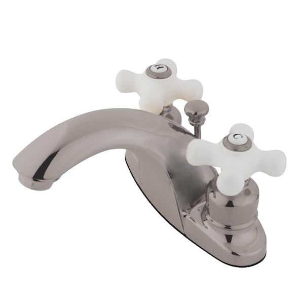 4" Centerset Bathroom Faucet, Brushed Nickel